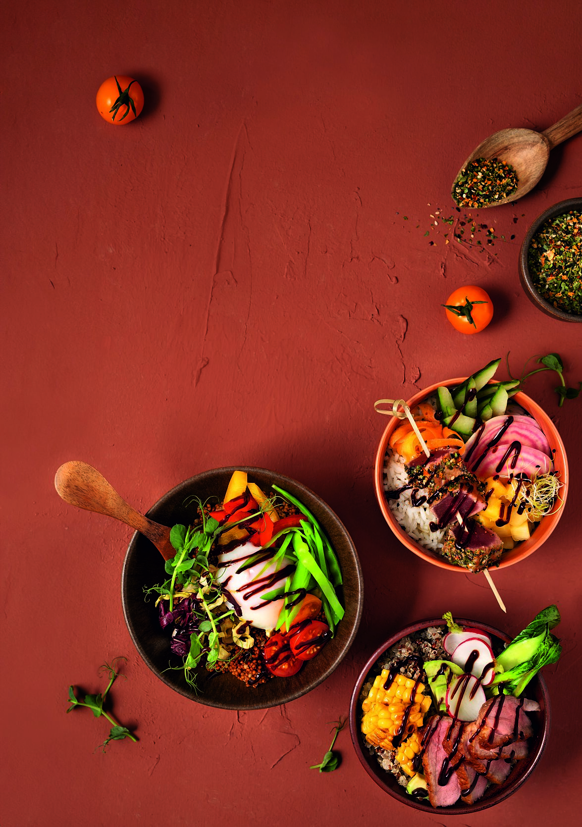 Dreierlei Bowls mit Tasty Umami